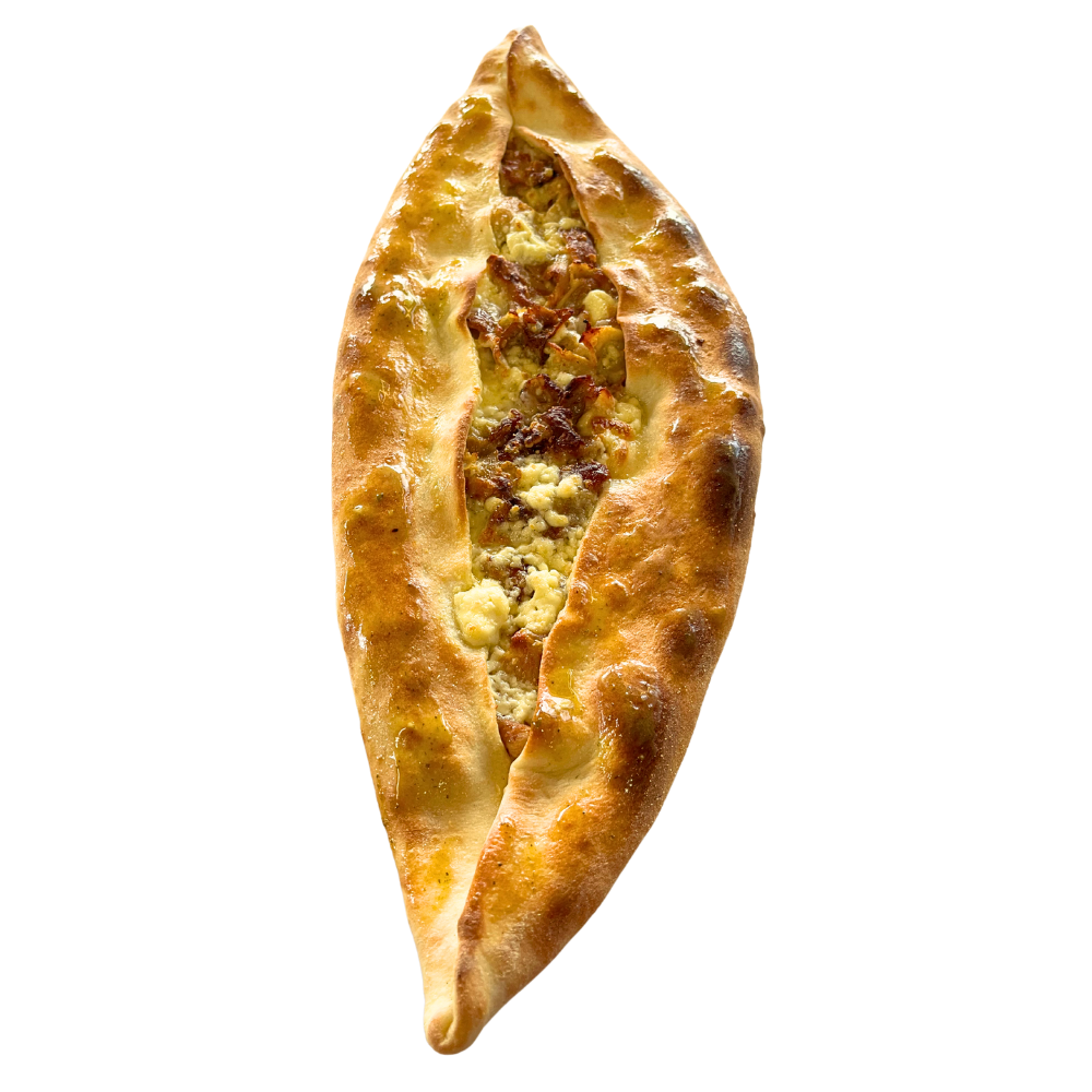 47. Pide mit Dönerfleisch, Fetakäse